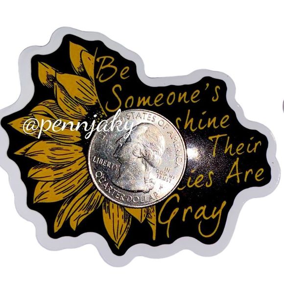 🌻2 for $9 or 4 for $15🌻 Yellow Sunflower 🌻 Be someone’s sunshine Decal - Picture 2 of 2